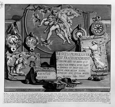 The Tomb of L. Arrunzio Family by Jean Barbault